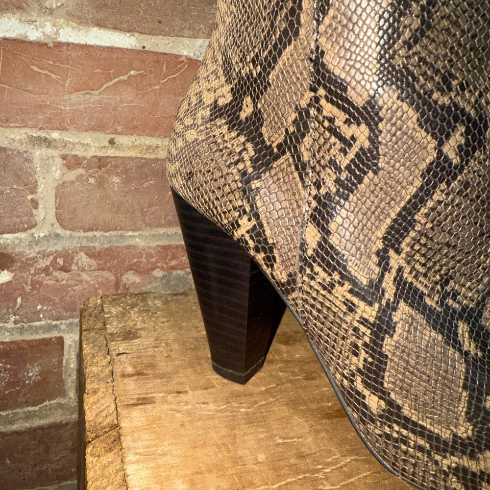 Snakeskin Patterned Boots - image 2